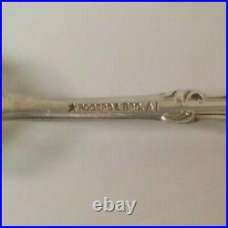 Group/10 Rogers & Bro. COLUMBIA Silver Plate 6 Dessert / Salad Forks, Mono. W