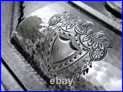 HERALDIC 1847 ROGERS ARTS & CRAFTS c. 1916 DOUBLE VEGETABLE BOWL 10 ¼