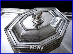 HERALDIC 1847 ROGERS ARTS & CRAFTS c. 1916 DOUBLE VEGETABLE BOWL 10 ¼