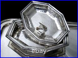 HERALDIC 1847 ROGERS ARTS & CRAFTS c. 1916 DOUBLE VEGETABLE BOWL 10 ¼