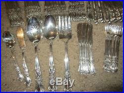 HERITAGE 1847 Rogers silverplate 66pc COMPLETE SET for 8 PLUS Extras / Service