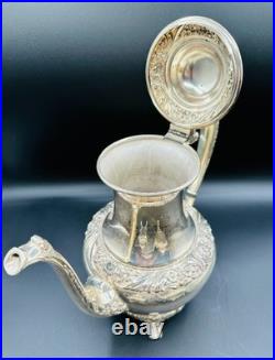 Heritage 1847 Rogers Bros. Silver Plate Coffee Pot 9401/Tea Pot 9402/Sugar 9403