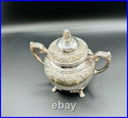 Heritage 1847 Rogers Bros. Silver Plate Coffee Pot 9401/Tea Pot 9402/Sugar 9403
