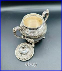 Heritage 1847 Rogers Bros. Silver Plate Coffee Pot 9401/Tea Pot 9402/Sugar 9403
