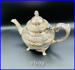 Heritage 1847 Rogers Bros. Silver Plate Coffee Pot 9401/Tea Pot 9402/Sugar 9403