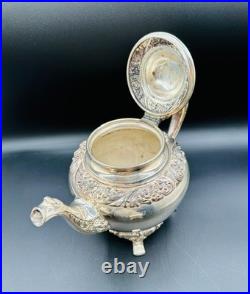 Heritage 1847 Rogers Bros. Silver Plate Coffee Pot 9401/Tea Pot 9402/Sugar 9403