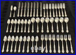 Heritage 1847 Rogers Bros c. 1953 Vintage 50 pc Flatware Set for 8 Silver Plate