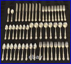 Heritage 1847 Rogers Bros c. 1953 Vintage 50 pc Flatware Set for 8 Silver Plate