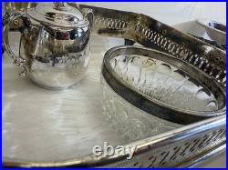 Huge 28.7lb Vintage Silverplate Serving Ware Flatware Estate Lot Rogers Oneida