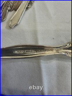 Huge 28.7lb Vintage Silverplate Serving Ware Flatware Estate Lot Rogers Oneida