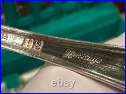 Huge Wm A Rogers Silverplate Set, rose pattern, VTG, 112 plus a dozen extras