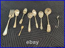Huge Wm A Rogers Silverplate Set, rose pattern, VTG, 112 plus a dozen extras