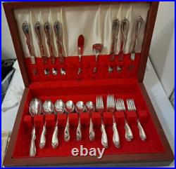INTERNATIONAL SILVER ROGERS & BRO. CELEBRATION SILVERPLATE FLATWARE With BOX 1959