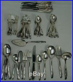 INTERNATIONAL silver EXQUISITE 1957 silverplate 71-pc SET SERVING for 12+ srvg
