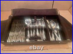 IS 1847 ROGERS BROS. SILVER PLATE FLATWARE OLD COLONY SET of 58 SILVERWARE or CH IS 1847 ROGERS BROS. SILVER PLATE FLATWARE OLD COLONY SET of 58 SILVERWARE or CH