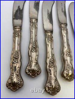 International 1847 Rogers Silverplate VINTAGE Hollow Butter Spreaders Set of 6