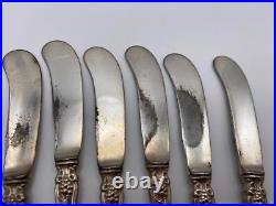 International 1847 Rogers Silverplate VINTAGE Hollow Butter Spreaders Set of 6