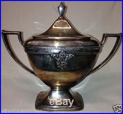 International Silver Rogers Bros 9601 Adoration Sugar Bowl & LID Hollowware