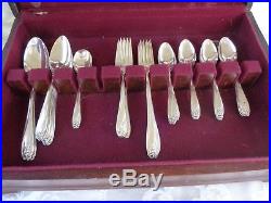 International Silver Rogers Bros Daffodil Silverplate Fifty Two Piece Set