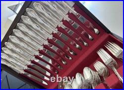 International Silver Rogers Silverplate Flatware Set 93 pc for 12 Chest CAMELOT