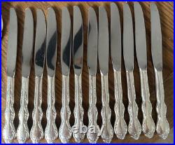 International Silver Rogers Silverplate Flatware Set 93 pc for 12 Chest CAMELOT