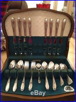Intnl 1847 Rogers Silverplate Silverware! +chest