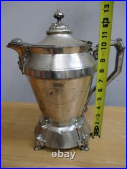 JA s Stimpson Silver Plate Pitcher Rogers Smith & Co 1854 Pat JA s Stimpson Silver Plate Pitcher Rogers Smith & Co 1854 Pat