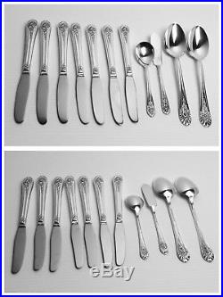 JUBILEE by Wm Rogers Silverware Flatware Set 51 Pieces and Wooden Chest