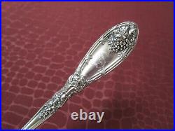 LA VIGNE 6 Iced Tea Spoons 1908 Rogers Silverplate Grapes S Monograms