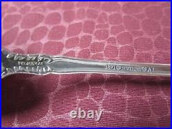 LA VIGNE 6 Iced Tea Spoons 1908 Rogers Silverplate Grapes S Monograms