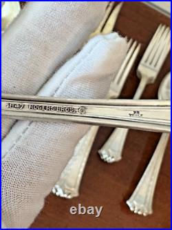 LOT 31 Pcs1847 Rogers Bros. Continental PatternXS Triple & Quintuple Silver