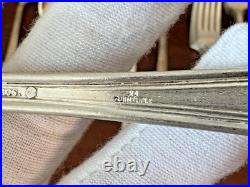 LOT 31 Pcs1847 Rogers Bros. Continental PatternXS Triple & Quintuple Silver