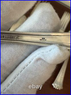 LOT 31 Pcs1847 Rogers Bros. Continental PatternXS Triple & Quintuple Silver