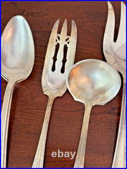 LOT 31 Pcs1847 Rogers Bros. Continental PatternXS Triple & Quintuple Silver
