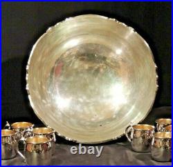 Large FB Rogers Silver Plate Punch Bowl Set AA21-1010 Vintage