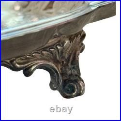 Large FB Rogers Silverplate Footed Butler Serving Tray 27.5