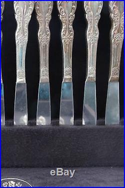 Lg Set 128 Pc Siver Plate Flatware Chest Rogers Grand Elegance Southern Manor