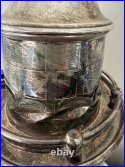 Lighthouse Cocktail Shaker Silver Plate F. B. Rogers Silver Co. Crown Hallmark