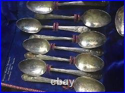 Limited Edition Wm Rogers & Co IS Silver Plate 34 Presidential Spoon Set In Case