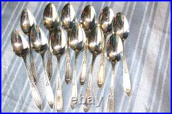 Lot 14 Silverware Simeon L and George H Rogers Co Oneida Ltd 52 Pieces