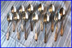 Lot 14 Silverware Simeon L and George H Rogers Co Oneida Ltd 52 Pieces Lot 14 Silverware Simeon L and George H Rogers Co Oneida Ltd 52 Pieces