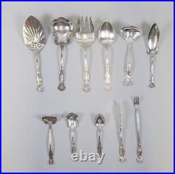 Lot of 11 Rogers/International Silverplate OXFORD Pattern Serving Pieces