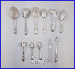 Lot of 11 Rogers/International Silverplate OXFORD Pattern Serving Pieces