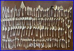 Lot of 133 Silverplated Flatware including Wm Rogers, Rogers Bros, Oneida & More