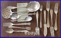 Lot of 133 Silverplated Flatware including Wm Rogers, Rogers Bros, Oneida & More