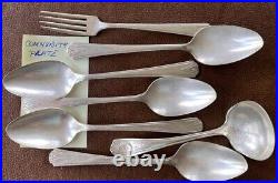 Lot of 133 Silverplated Flatware including Wm Rogers, Rogers Bros, Oneida & More