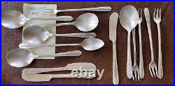 Lot of 133 Silverplated Flatware including Wm Rogers, Rogers Bros, Oneida & More