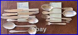 Lot of 133 Silverplated Flatware including Wm Rogers, Rogers Bros, Oneida & More