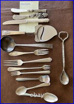 Lot of 133 Silverplated Flatware including Wm Rogers, Rogers Bros, Oneida & More