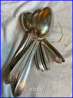 Lot of 53 Pcs Matched Groups Silver Plate Vintage Flatware Rogers, Oneida +